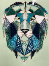 Afbeelding in Gallery-weergave laden, Wandplaat - Leeuw lichtgroen epoxy - Eyecatcher

